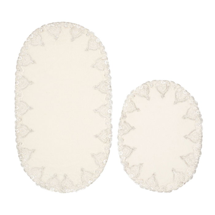 Mijölnir Juego de alfombrillas de baño Zara Ç - Cream
